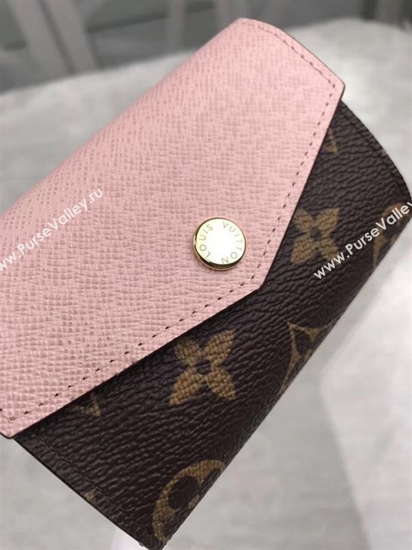 replica Louis Vuitton LV Sarah Multicartes Wallet Monogram Purse Bag Pink M61273