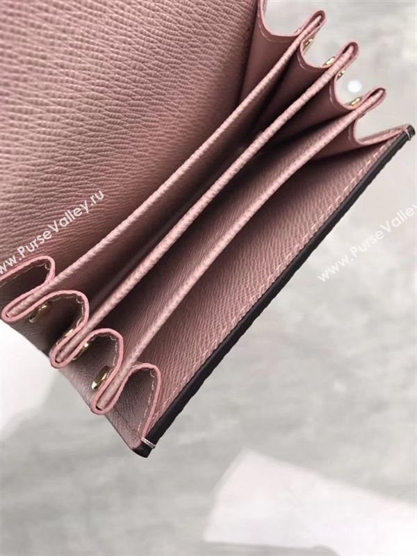 replica Louis Vuitton LV Sarah Multicartes Wallet Monogram Purse Bag Pink M61273