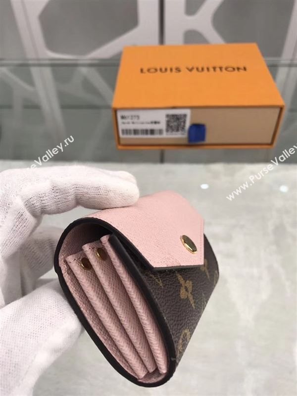 replica Louis Vuitton LV Sarah Multicartes Wallet Monogram Purse Bag Pink M61273