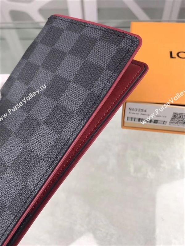 replica N63254 Louis Vuitton LV Brazza Wallet Damier Azur Purse Bag Gray