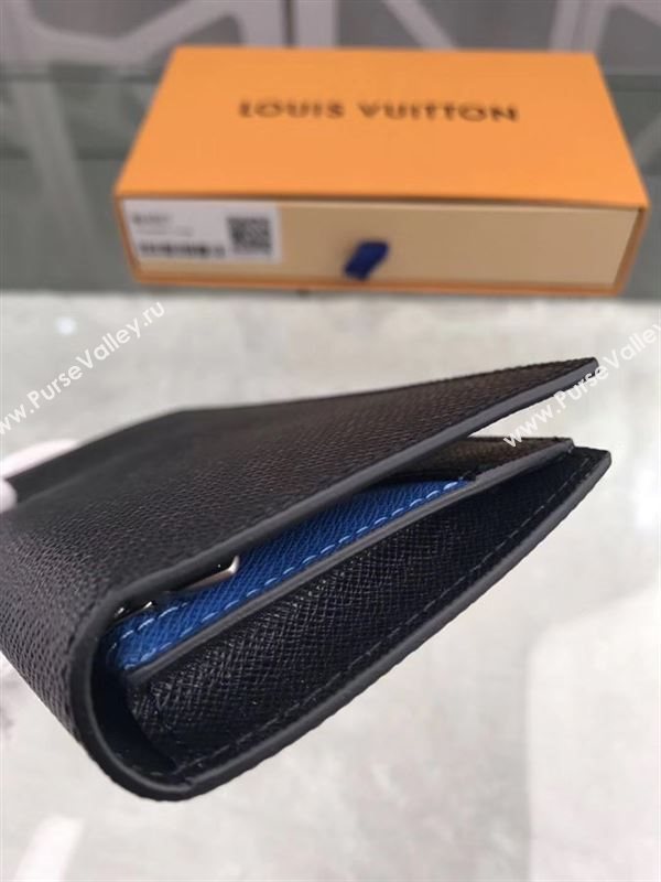 replica M64507 Louis Vuitton LV Alexandre Wallet Taiga Leather Purse Bag Black