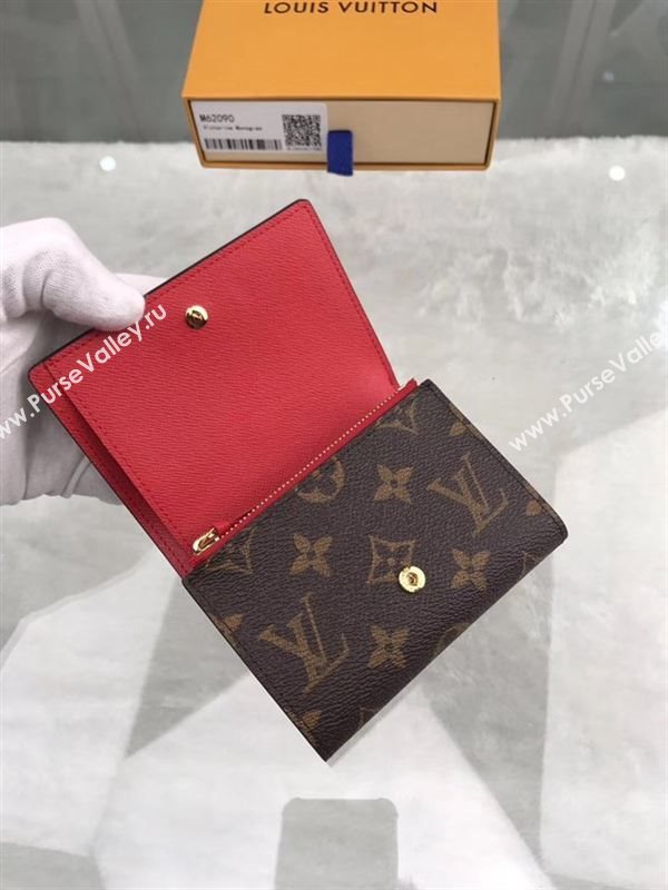 replica M62090 Louis Vuitton LV Victorine Bear Wallet Monogram Canvas Purse Bag Brown