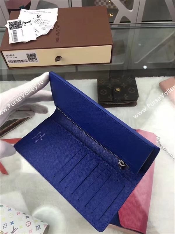 replica M61804 Louis Vuitton LV Alexandre Wallet Taiga Leather Purse Bag Blue