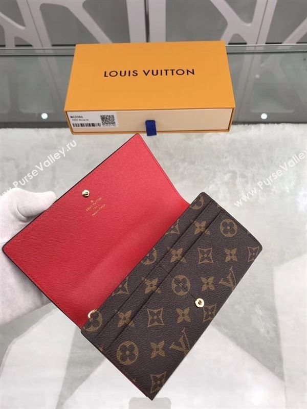 replica M62086 Louis Vuitton LV Sarah Polar Bear Wallet Monogram Canvas Purse Bag 