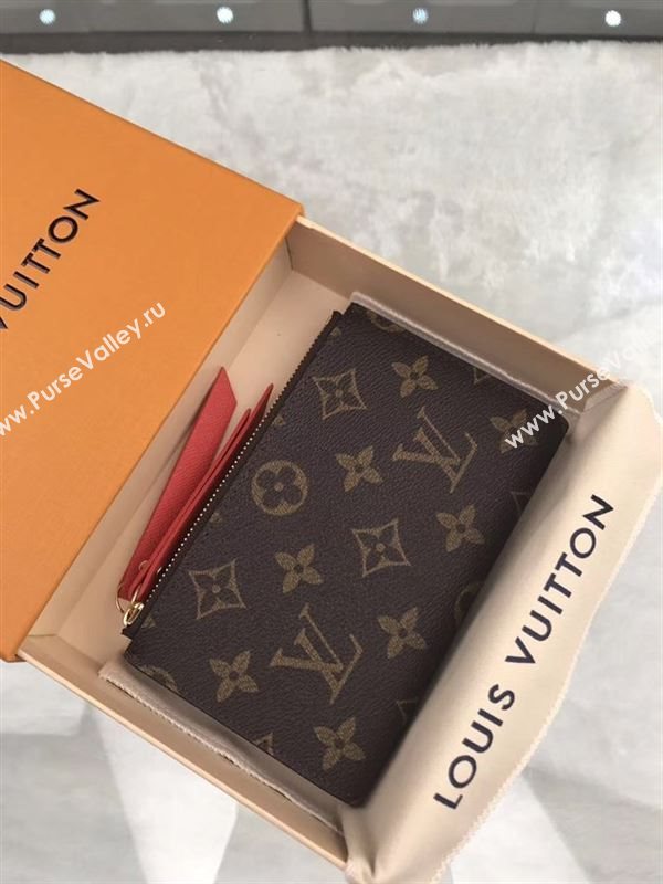 replica M61272 Louis Vuitton LV Adele Wallet Monogram Canvas Purse Bag Orange