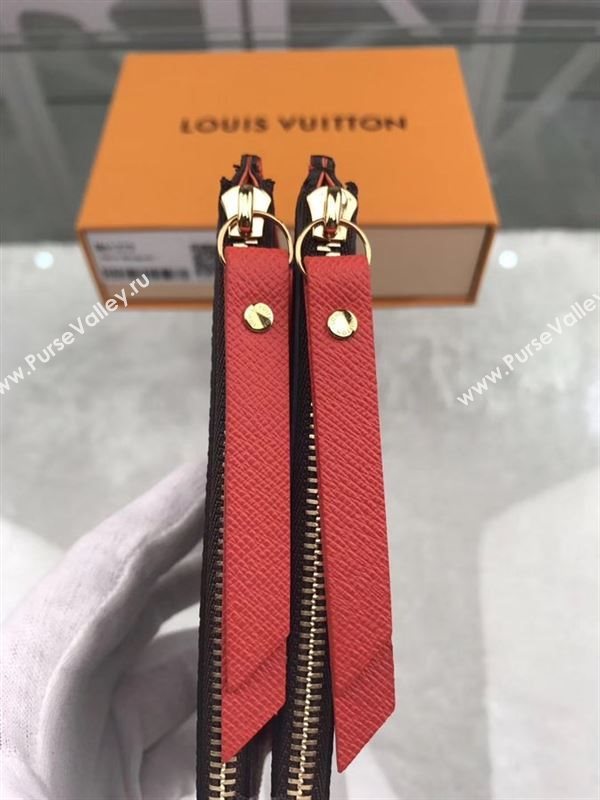 replica M61272 Louis Vuitton LV Adele Wallet Monogram Canvas Purse Bag Orange