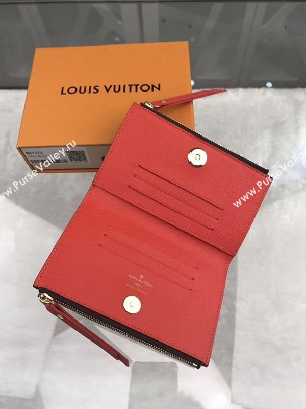 replica M61272 Louis Vuitton LV Adele Wallet Monogram Canvas Purse Bag Orange