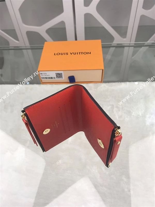 replica M61272 Louis Vuitton LV Adele Wallet Monogram Canvas Purse Bag Orange