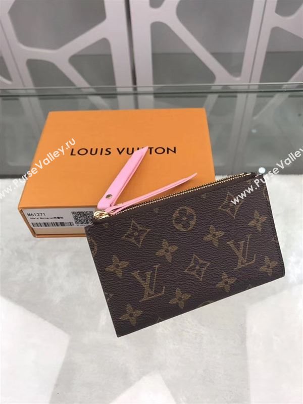 replica M61271 Louis Vuitton LV Adele Wallet Monogram Canvas Purse Bag Pink