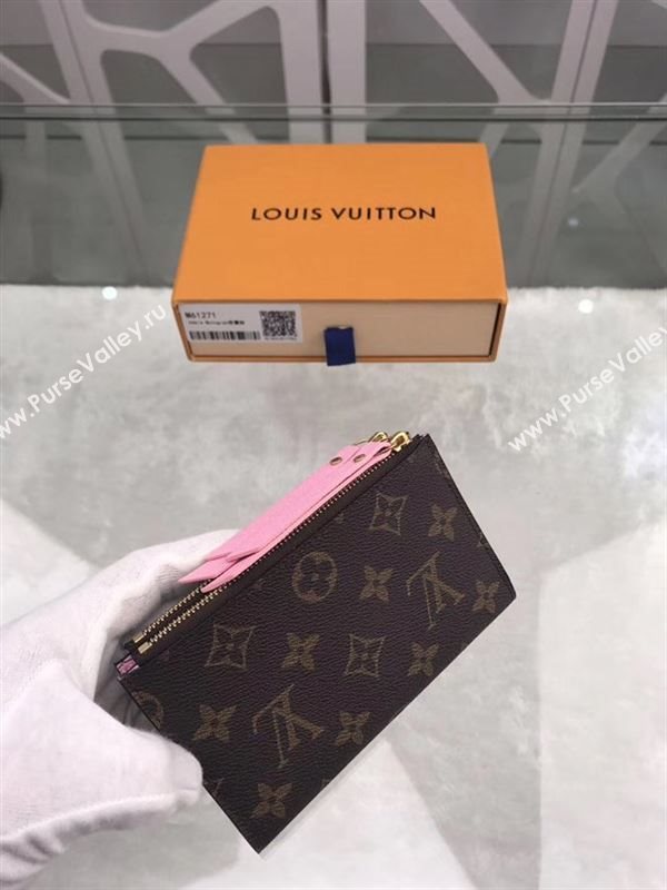 replica M61271 Louis Vuitton LV Adele Wallet Monogram Canvas Purse Bag Pink