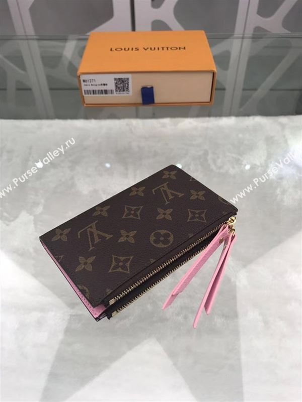 replica M61271 Louis Vuitton LV Adele Wallet Monogram Canvas Purse Bag Pink