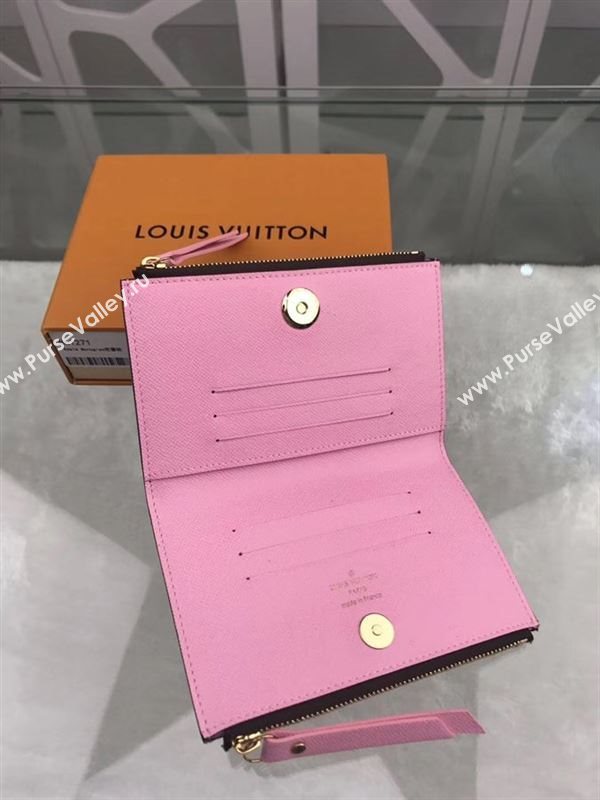 replica M61271 Louis Vuitton LV Adele Wallet Monogram Canvas Purse Bag Pink