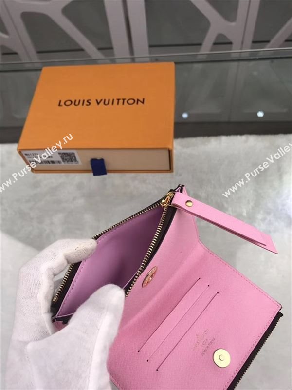 replica M61271 Louis Vuitton LV Adele Wallet Monogram Canvas Purse Bag Pink