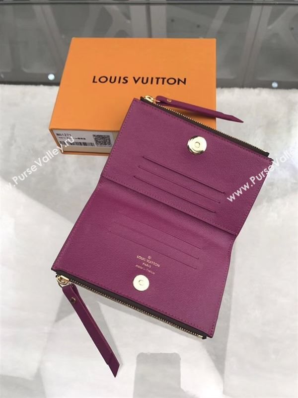 replica M61271 Louis Vuitton LV Adele Wallet Monogram Canvas Purse Bag Purple