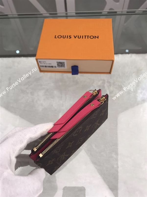 replica M61271 Louis Vuitton LV Adele Wallet Monogram Canvas Purse Bag Rose