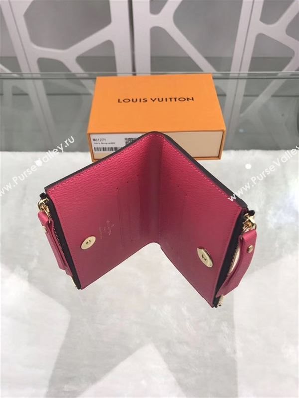 replica M61271 Louis Vuitton LV Adele Wallet Monogram Canvas Purse Bag Rose