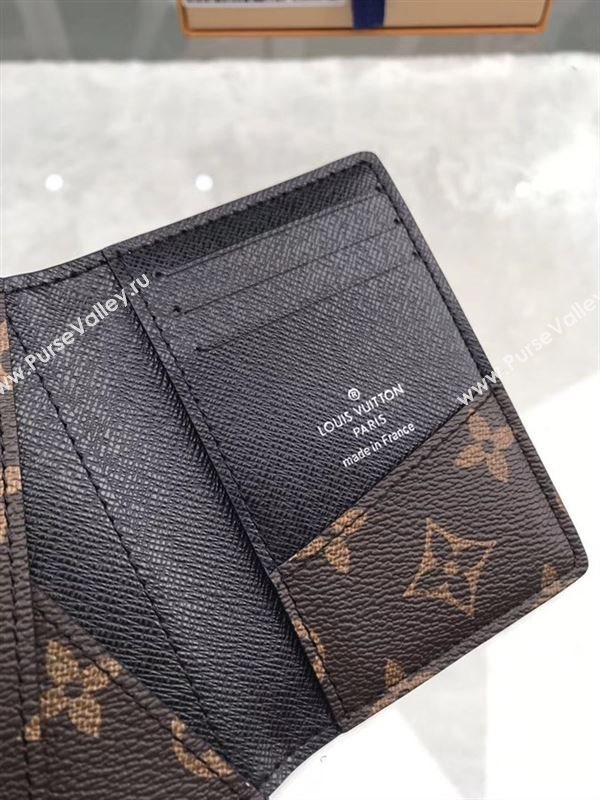 replica M60111 Louis Vuitton LV Pocket Organizer Wallet Monogram Canvas Purse Bag 