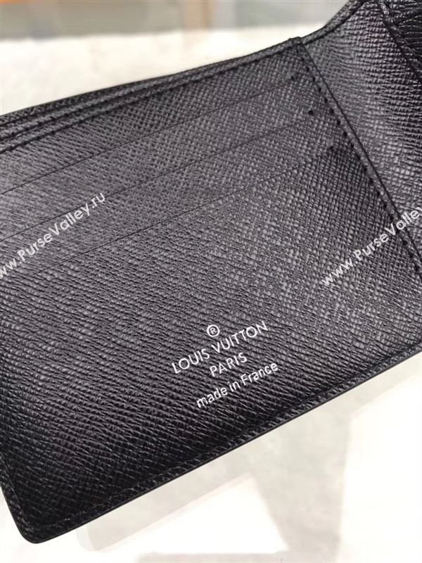 replica M64014 Louis Vuitton LV Multiple Wallet Taiga Leather Purse Bag Blue