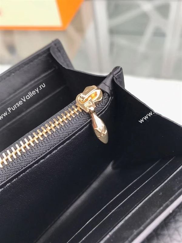 replica M64551 Louis Vuitton LV Capucines Wallet Real Leather Purse Bag Black