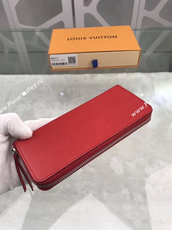 replica Louis Vuitton LV Clemence Wallet Epi Leather Purse Bag Red M60913
