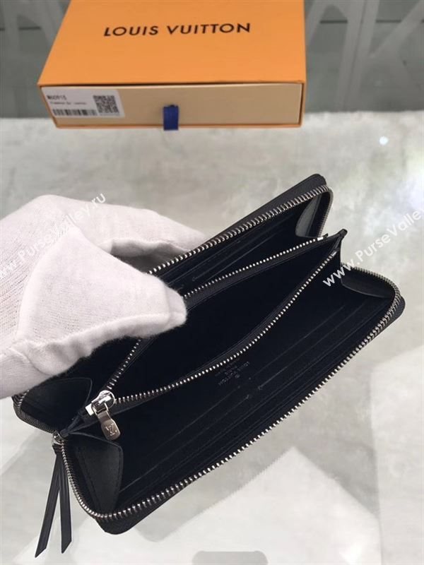 replica Louis Vuitton LV Clemence Wallet Epi Leather Purse Bag Black M60915