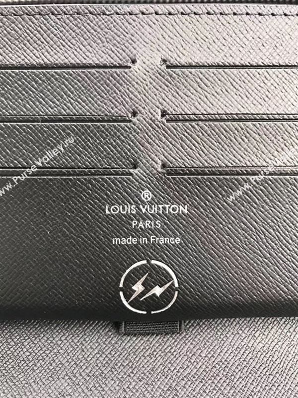 replica M60002 Louis Vuitton LV Zippy Organizer Wallet Monogram Canvas Purse Bag Gray 