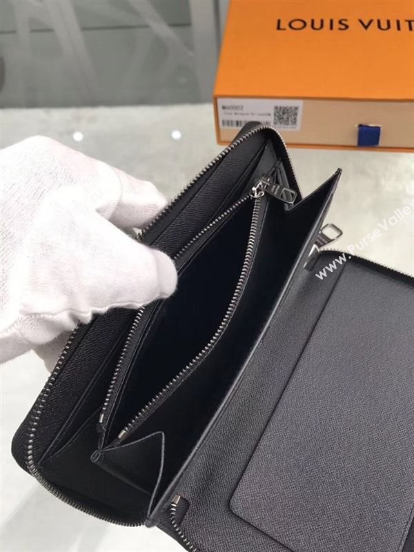 replica M60002 Louis Vuitton LV Zippy Organizer Wallet Monogram Canvas Purse Bag Gray 