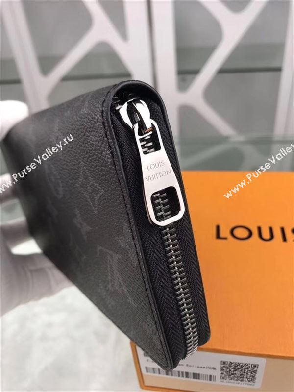 replica M60002 Louis Vuitton LV Zippy Organizer Wallet Monogram Canvas Purse Bag Gray 