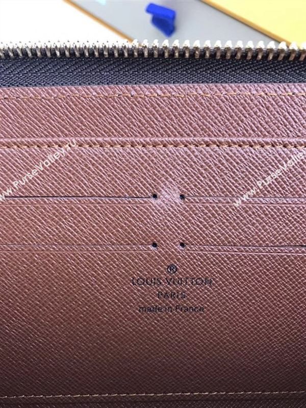 replica M42616 Louis Vuitton LV Zippy Wallet Monogram Canvas Purse Bag Brown