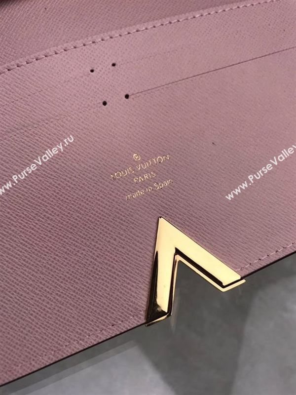 replica M56175 Louis Vuitton LV Kimono Wallet Monogram Canvas Leather Purse Bag Pink
