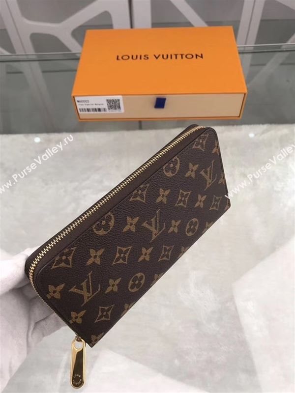 replica M60002 Louis Vuitton LV Zippy Organizer Wallet Monogram Canvas Purse Bag Brown