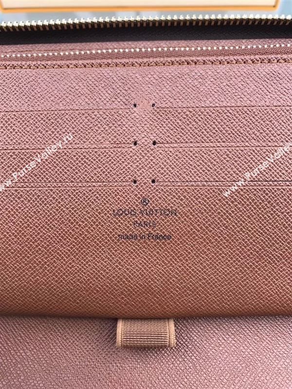 replica M60002 Louis Vuitton LV Zippy Organizer Wallet Monogram Canvas Purse Bag Brown