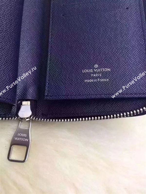 replica M60964 Louis Vuitton LV Zippy Wallet Vertical Epi Leather Purse Bag Navy