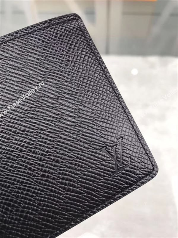 replica M30952 Louis Vuitton LV Multiple Wallet Real Leather Purse Bag Black