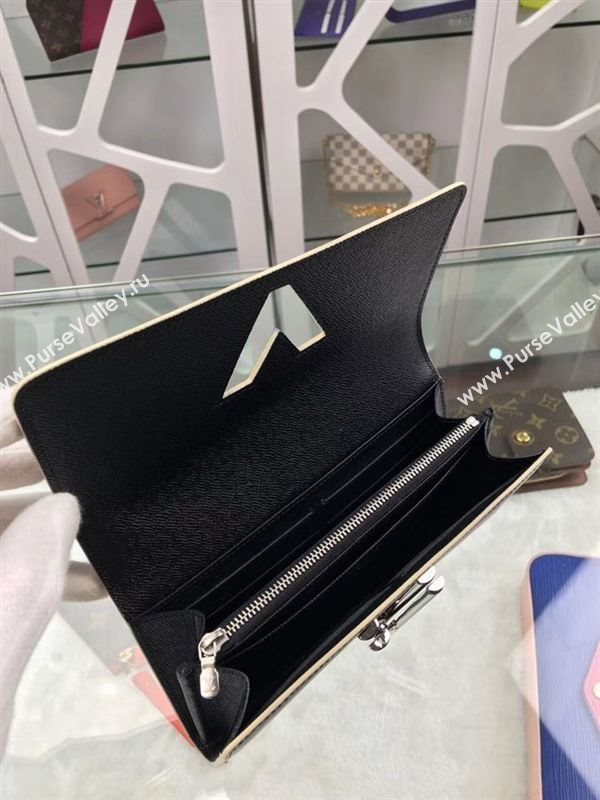 replica M62008 Louis Vuitton LV League Twist Wallet Epi Leather Purse Bag Black