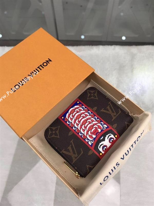 replica M62394 Louis Vuitton LV Kabuki Zippy Coin Purse Wallet Monogram Canvas Purse Bag 