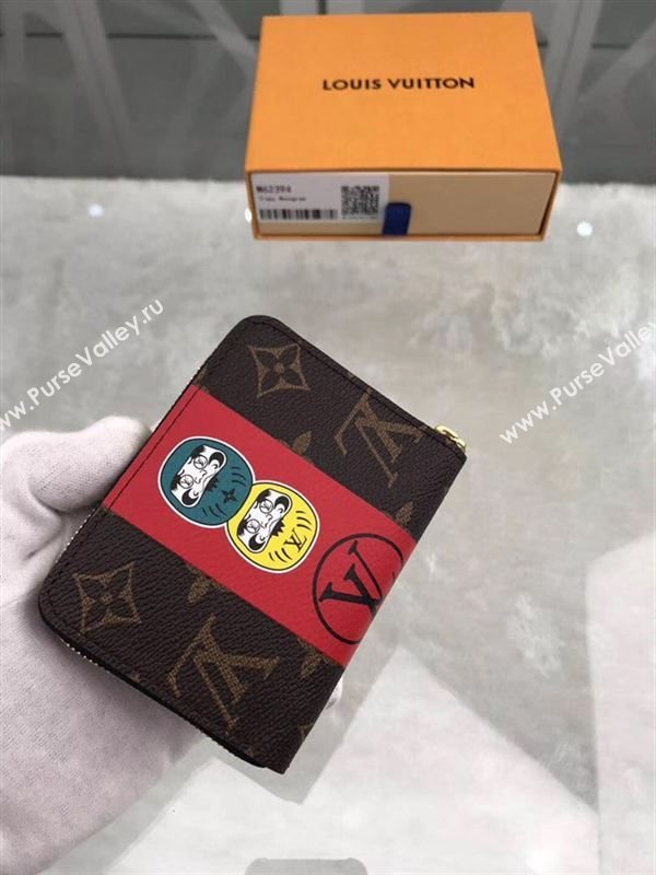 replica M62394 Louis Vuitton LV Kabuki Zippy Coin Purse Wallet Monogram Canvas Purse Bag 