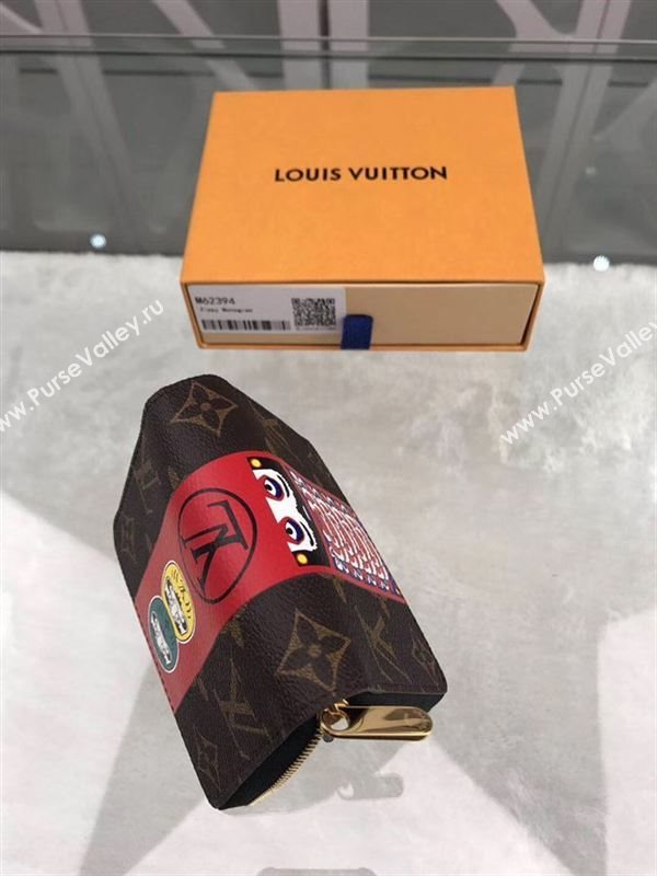 replica M62394 Louis Vuitton LV Kabuki Zippy Coin Purse Wallet Monogram Canvas Purse Bag 