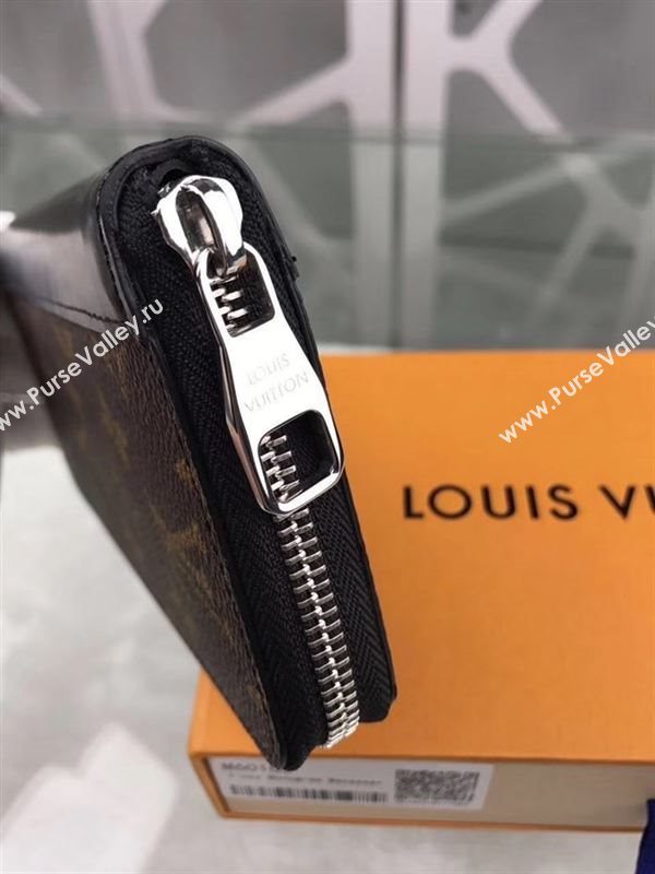 replica M60109 Louis Vuitton LV Zippy Wallet Vertical Monogram Canvas Purse Bag Brown
