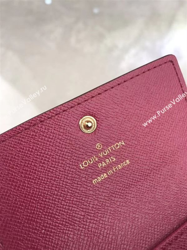 replica Louis Vuitton LV 6 Key Holder Wallet Monogram Purse Bag Maroon M60701