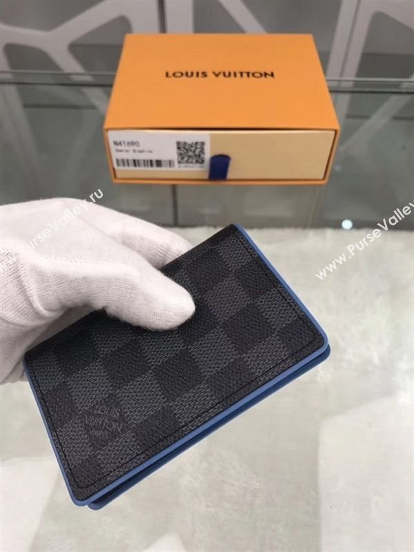 replica Louis Vuitton LV Pocket Organizer Wallet Damier Canvas Purse Bag N41690