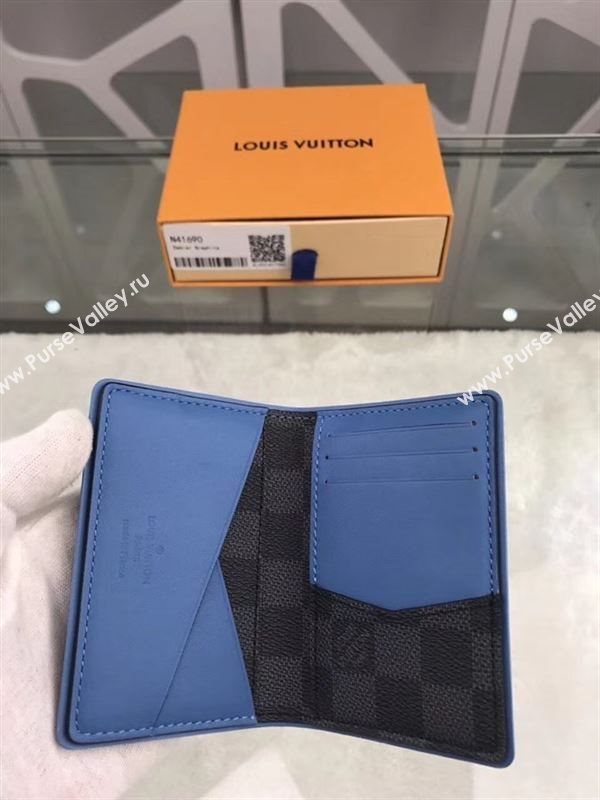 replica Louis Vuitton LV Pocket Organizer Wallet Damier Canvas Purse Bag N41690