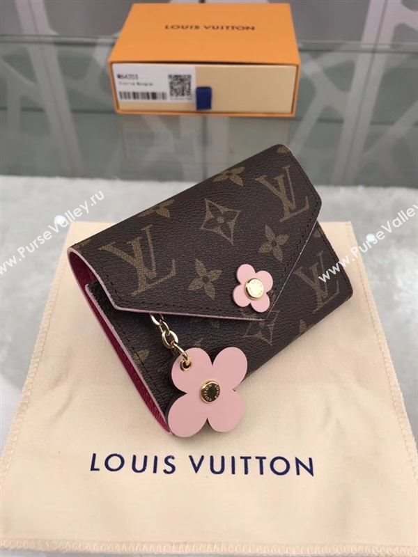 replica Louis Vuitton LV Victorine Flower Wallet Monogram Canvas Purse Bag M64203