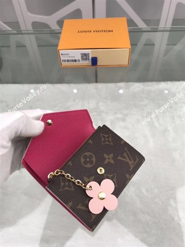 replica Louis Vuitton LV Victorine Flower Wallet Monogram Canvas Purse Bag M64203