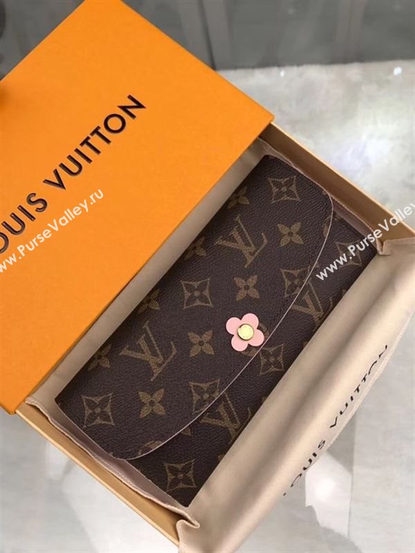 replica Louis Vuitton LV Emilie Flower Wallet Monogram Canvas Purse Bag M64202