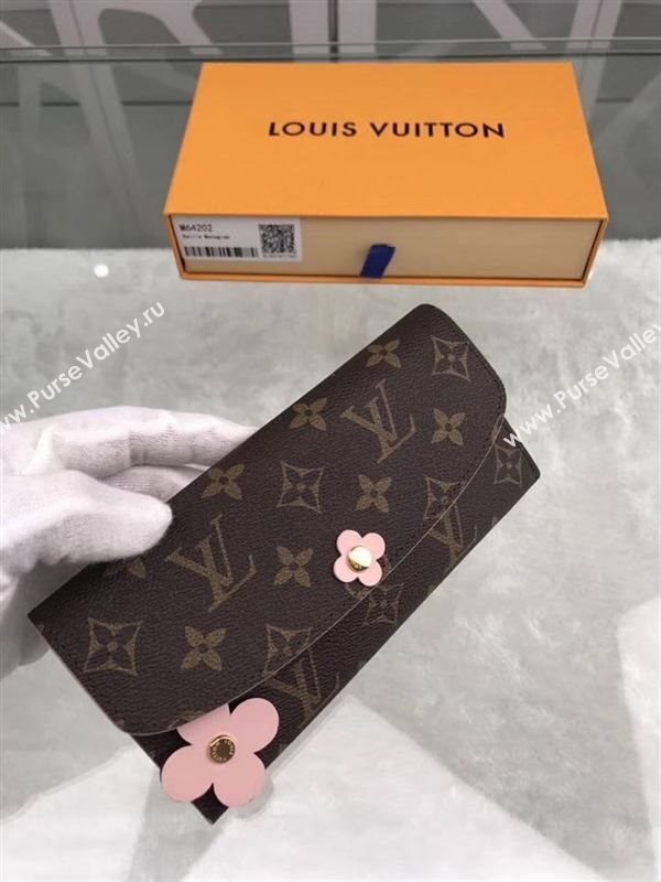 replica Louis Vuitton LV Emilie Flower Wallet Monogram Canvas Purse Bag M64202