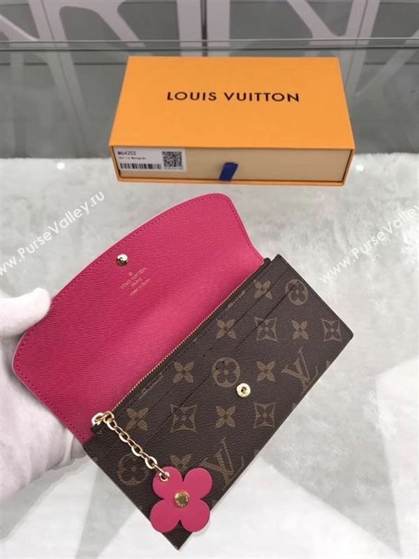 replica Louis Vuitton LV Emilie Flower Wallet Monogram Canvas Purse Bag M64202