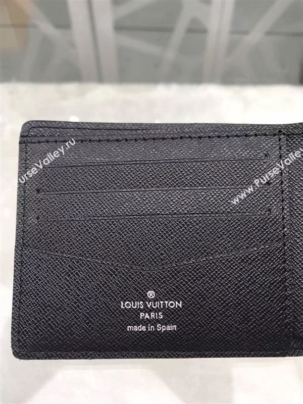 replica Louis Vuitton LV Supreme Multiple Wallet Epi Leather Purse Bag Black M67542