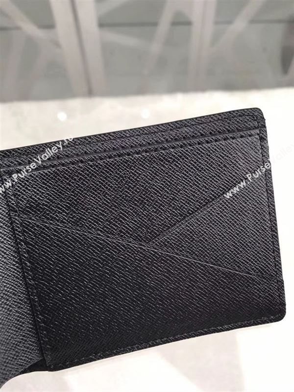 replica Louis Vuitton LV Supreme Multiple Wallet Epi Leather Purse Bag Black M67542