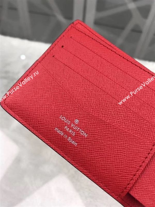 replica Louis Vuitton LV Supreme Multiple Wallet Epi Leather Purse Bag Red M67542